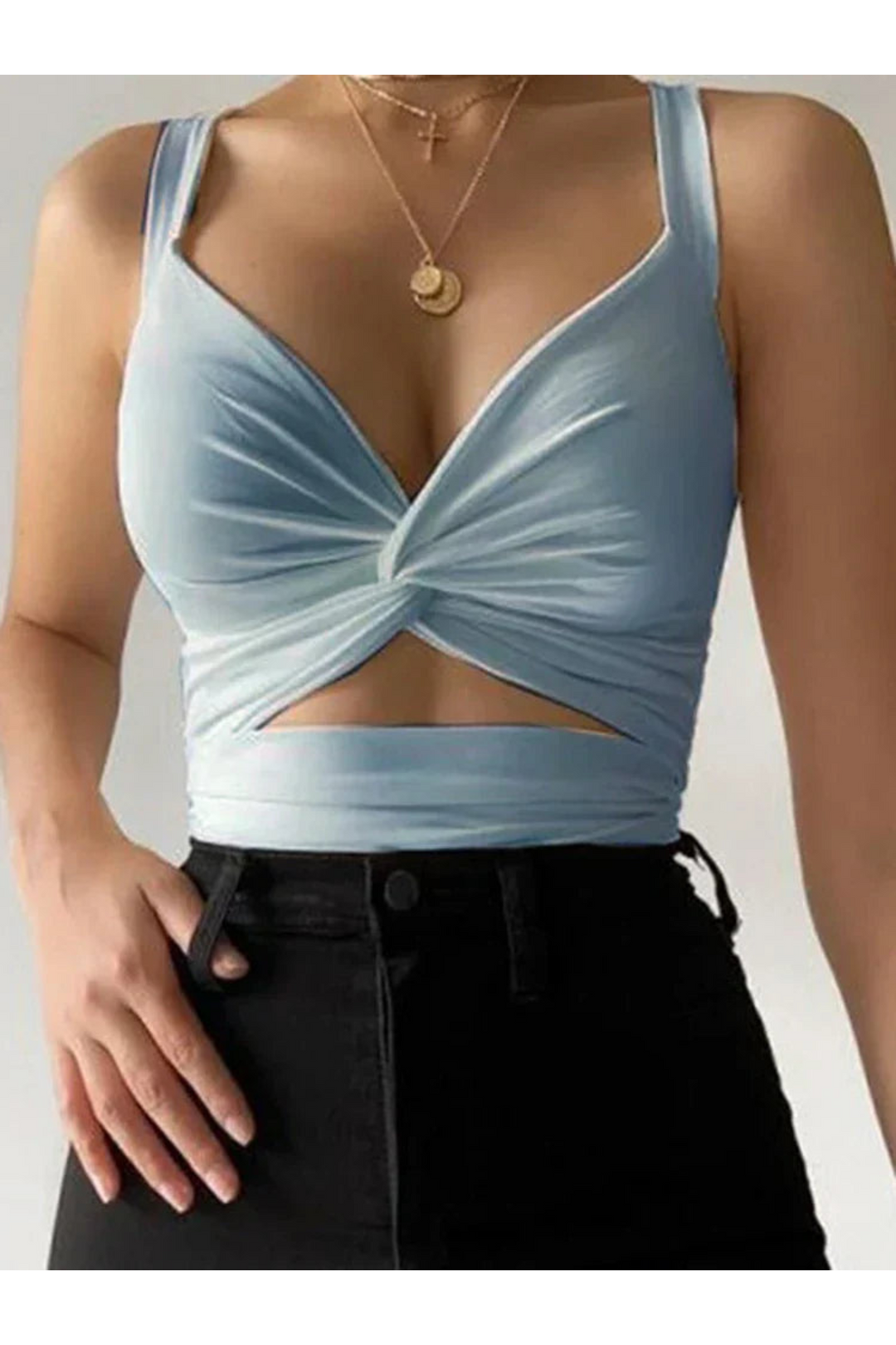 Levoire | Top sans manches pour femmes au style décontracté Bleu