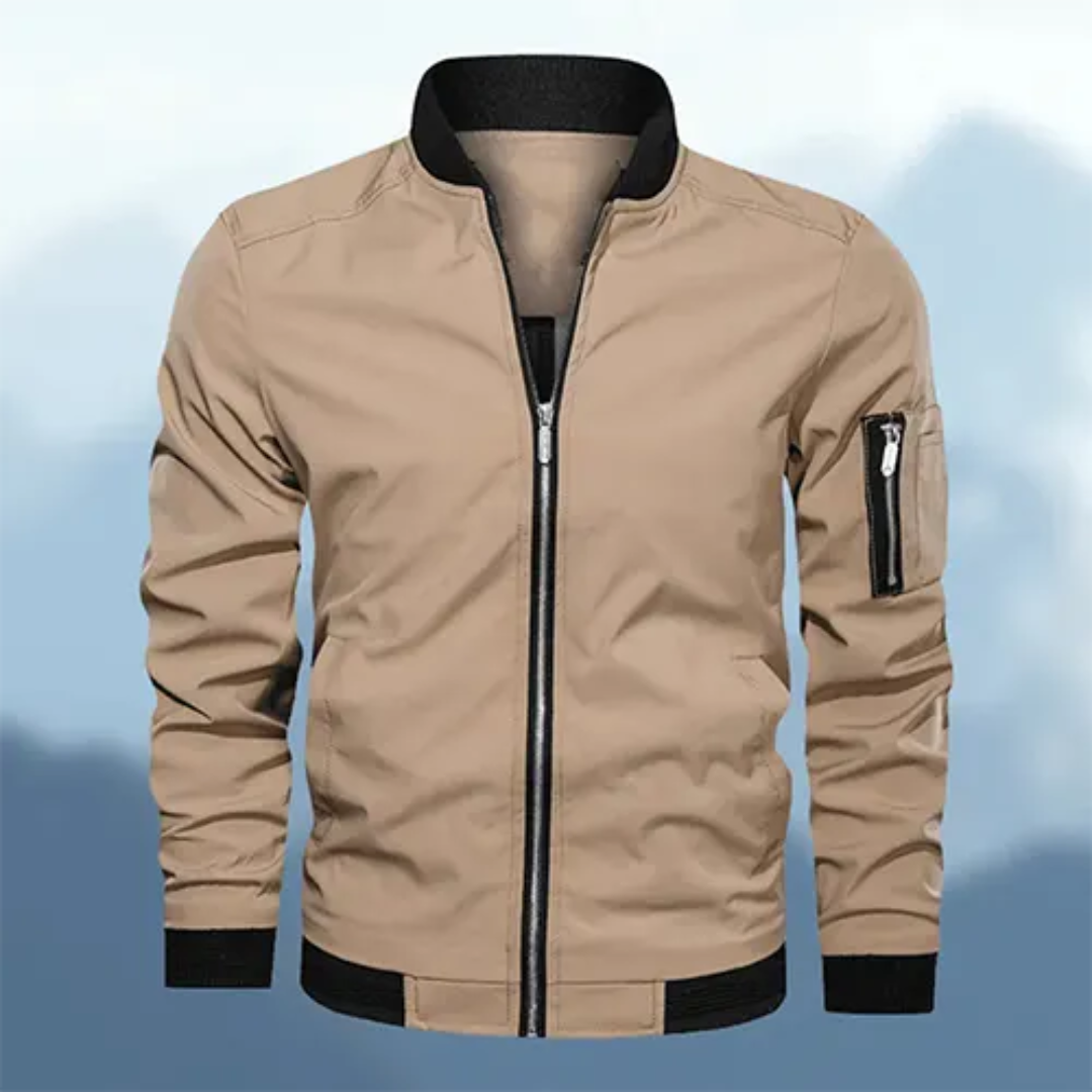 Levoire | Veste à manches longues avec fermeture éclair Blouson Beige