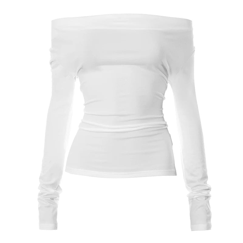 Levoire | Eloweth Top - Unique Et Élégant Blanc-longues manches