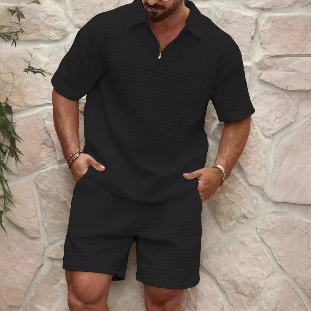 Levoire | Ensemble Pour Hommes En Coton Noir