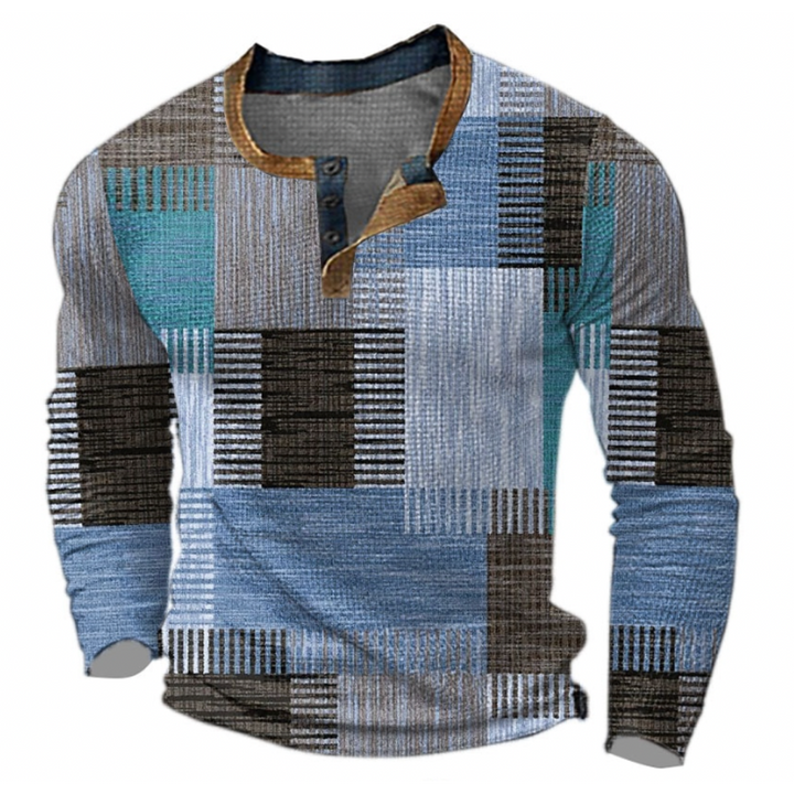 Levoire | Pullover Chaud Pour Hommes Bleu