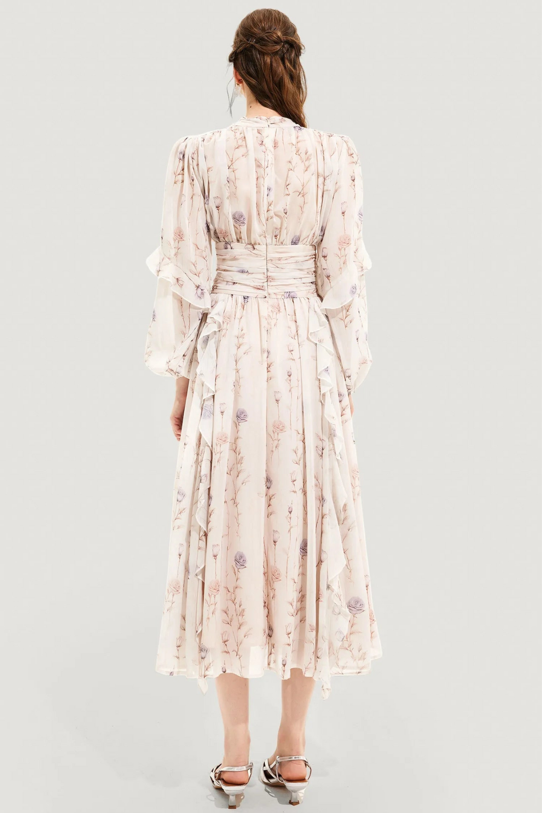 Levoire | Robe d'été à fleurs pour femmes avec jupe plissée