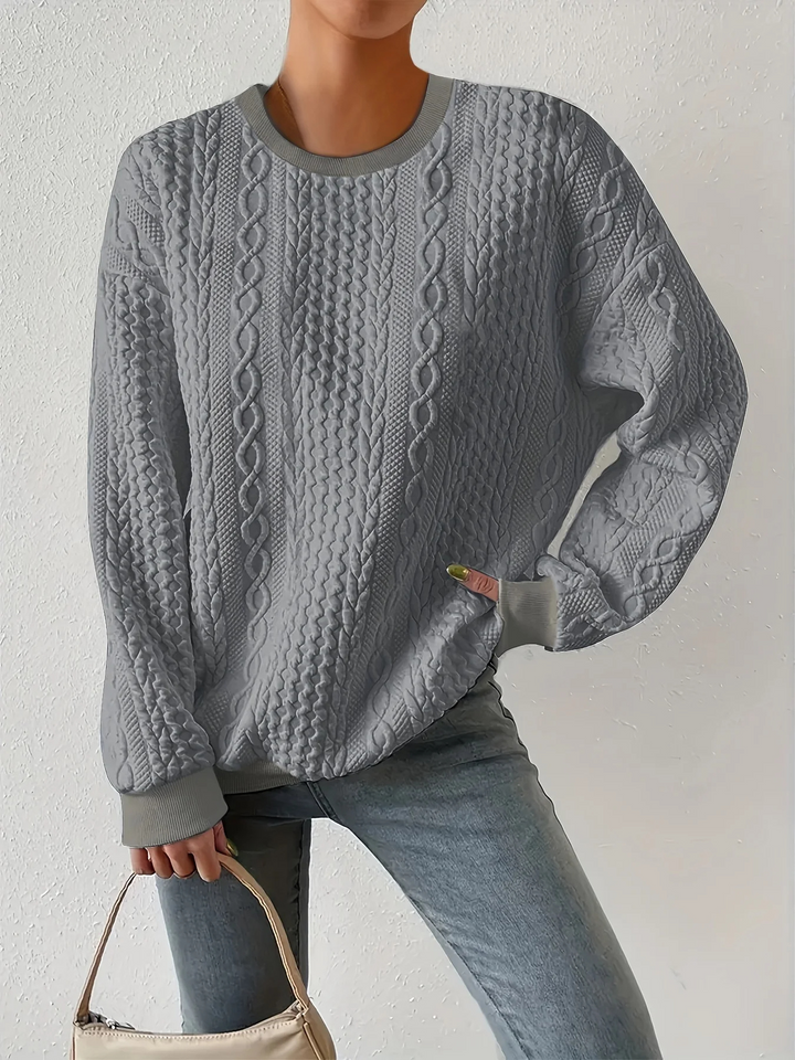 Levoire | Pull long pour femmes, design confortable Gris