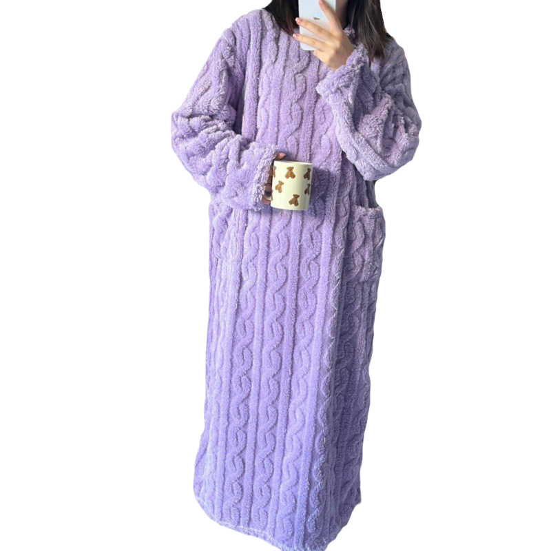 Levoire | Robe en tricot longue Violet