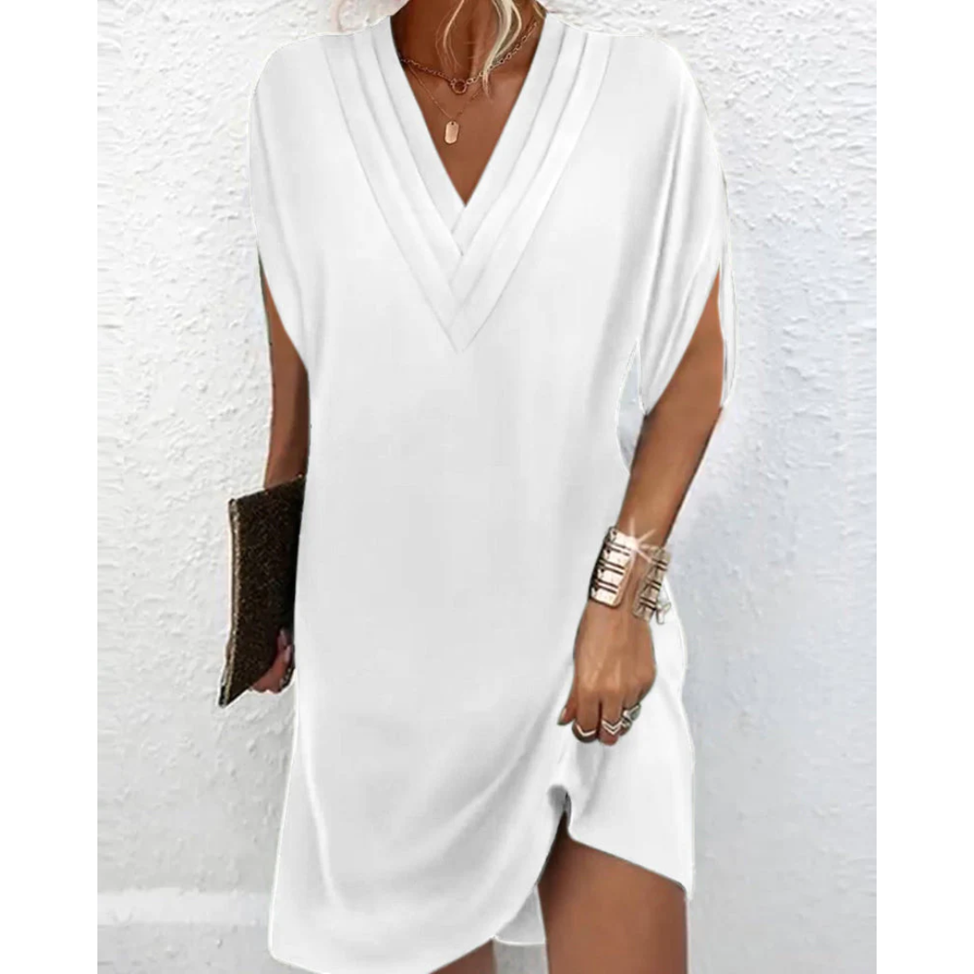 Levoire | Robe Mini Avec Décolleté En V Pour Femmes Blanc