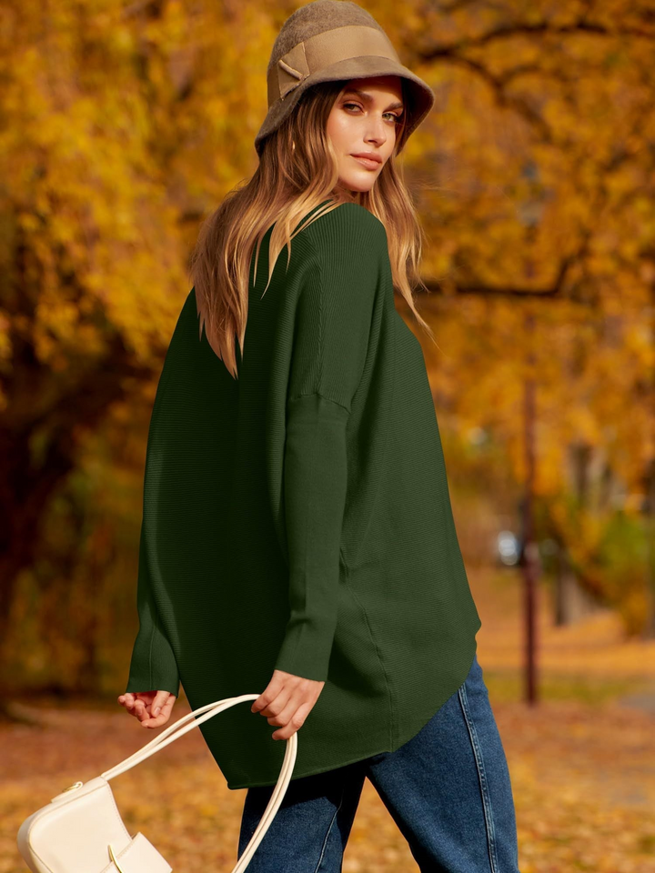 Levoire | Pull En Tricot Femmes Au Design Classique Armée Verte