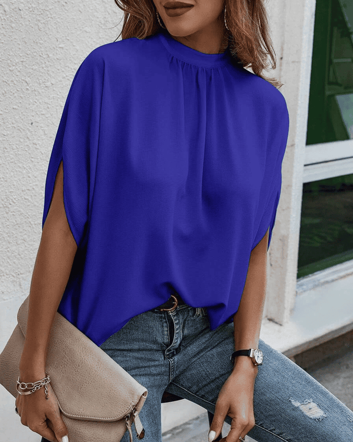 Levoire | Blouse Avec Un Motif Tendance Et Une Fente Au Niveau Des Manches Bleu