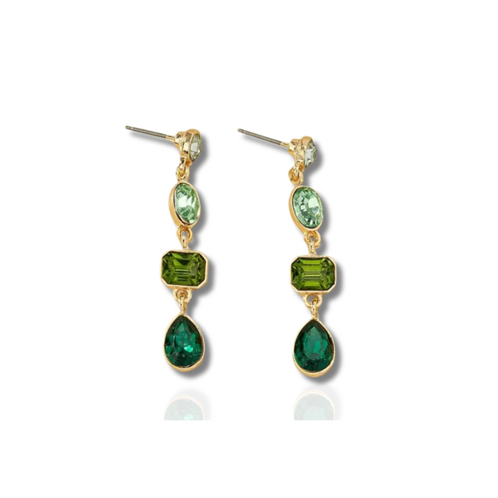 Levoire | Boucles D'Oreilles En Or Avec Des Pierres Vertes