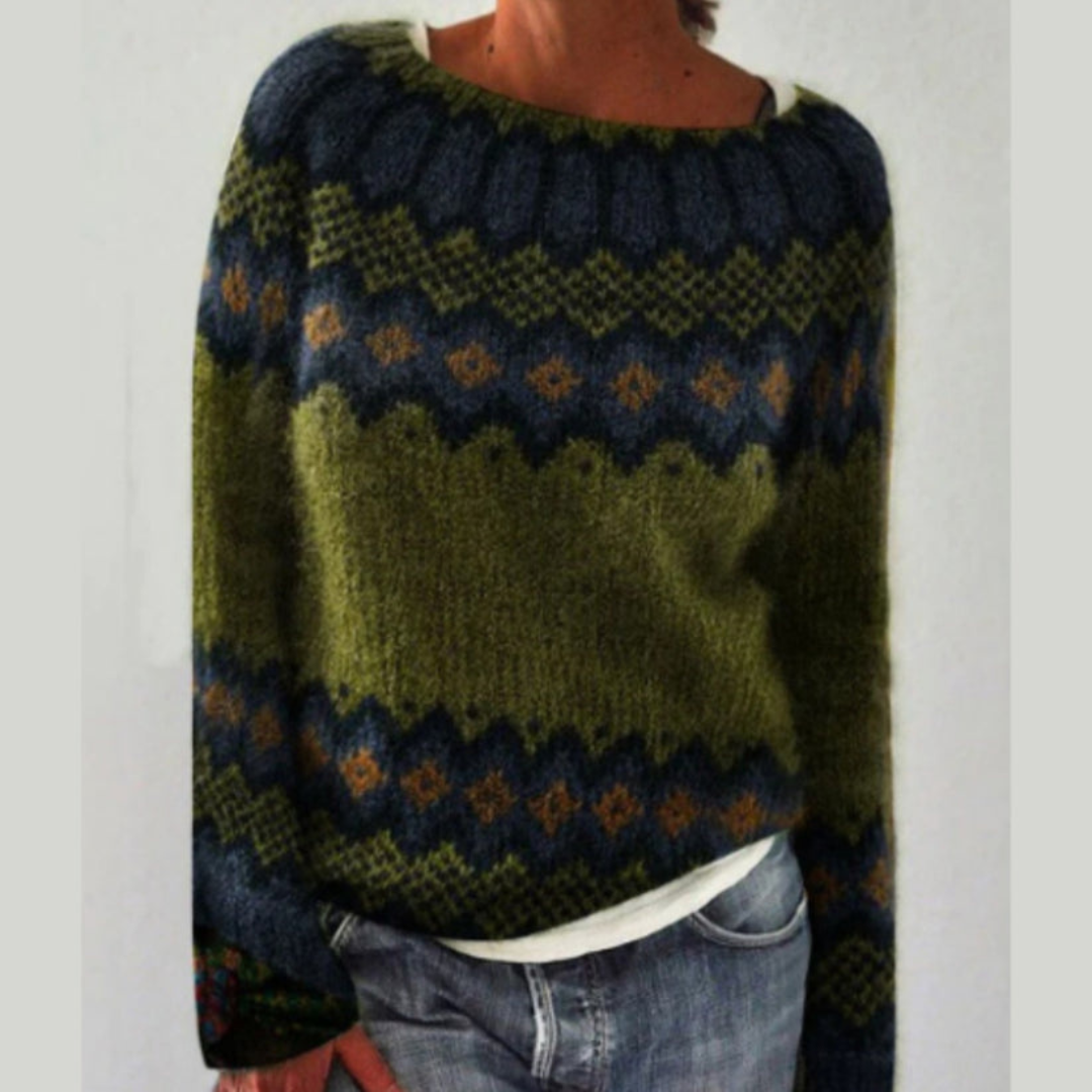 Levoire | Pullover Chic Femmes Tendance Vert