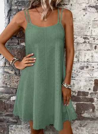 Levoire | Robe D'Été À Ligne A Pour Femme Vert