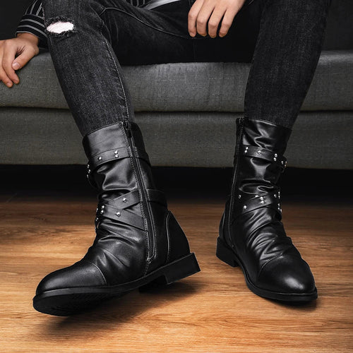 Levoire | Bottes en cuir vintage