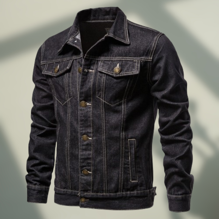 Levoire | Veste décontractée en denim Nero