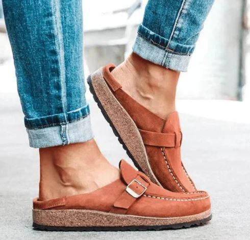 Levoire | Pantoufles Dames Avec Design Orthopédique Braun