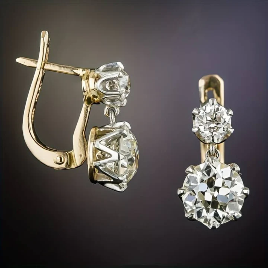 Levoire | Collecte De Vin Rouge Zirkonia Boucles D'Oreilles Or