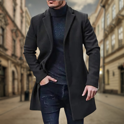 Levoire | Manteau classique d'automne Nero