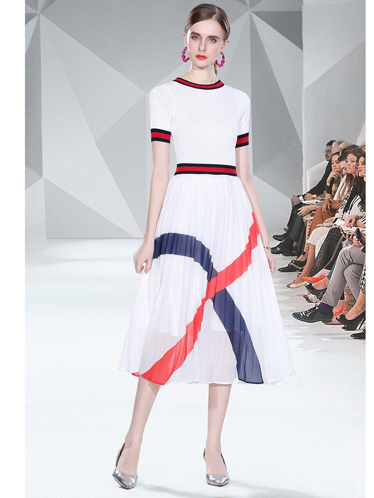 Levoire | Pull À Col Rond Tricoté Avec Manches Courtes