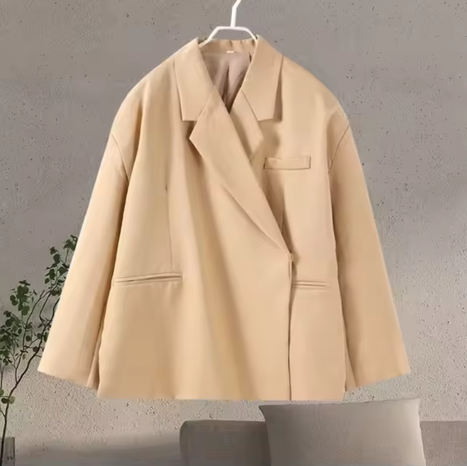 Levoire | Blazer Femme Grande Taille Tendance & Élégant Blazer Femme Beige