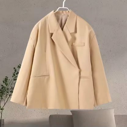 Levoire | Blazer Femme Grande Taille Tendance & Élégant Blazer Femme Beige