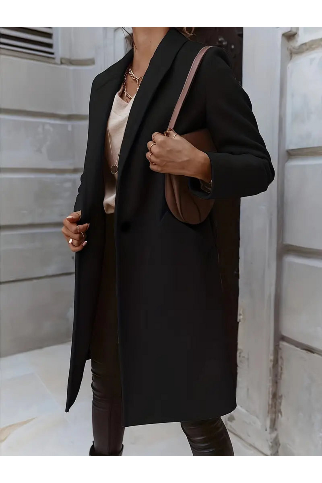 Levoire | Chauffant Manteau FR Femmes Long Noir