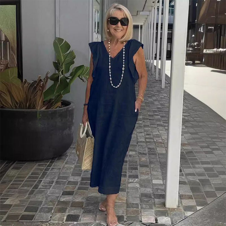 Levoire | Robe De Loisirs En Lin Marine bleu