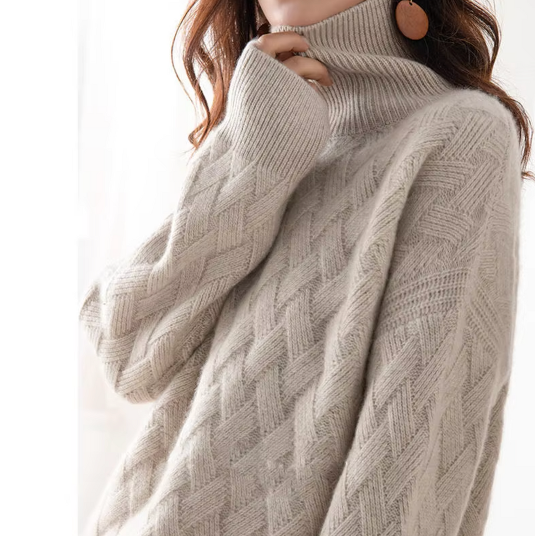 Levoire | Pull Surdimensionné Douillet Avec Sensation Cachemire Beige