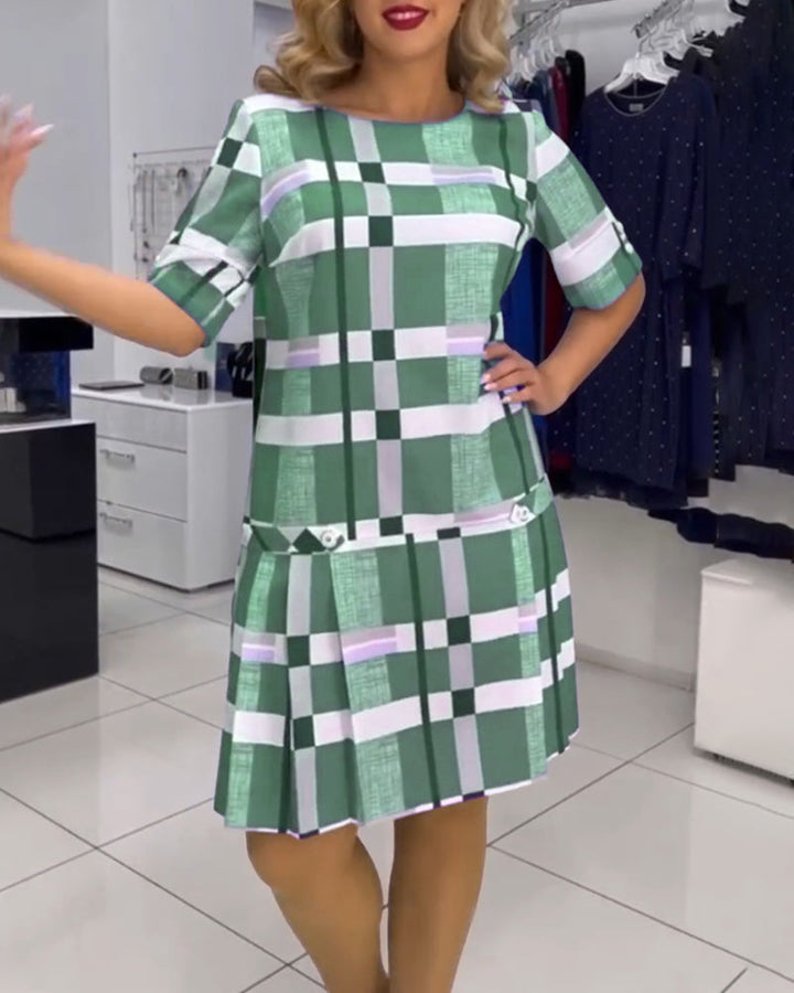 Levoire | Robe D'Été Raffinée Avec Motif À Carreaux Pour Femmes