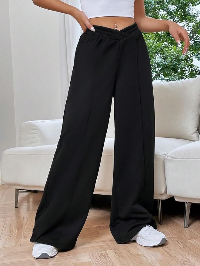 Levoire | Pantalons D'Été Larges Pour Femmes Noir