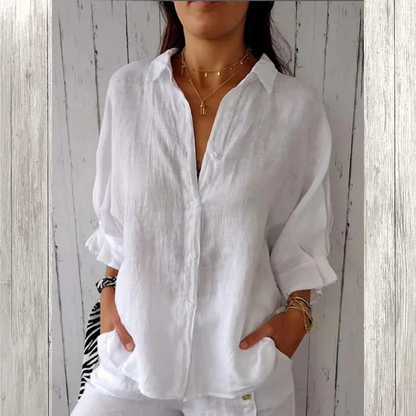 Levoire | Chemisier décontracté léger Bianco