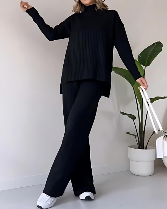 Levoire | Ensemble confortable 2 pièces Noir
