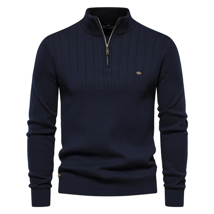 Levoire | Pull En Tricot Pour Hommes Au Style Décontracté Bleu
