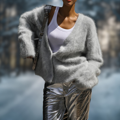 Levoire | Cardigan automnal à la mode Gris Clair