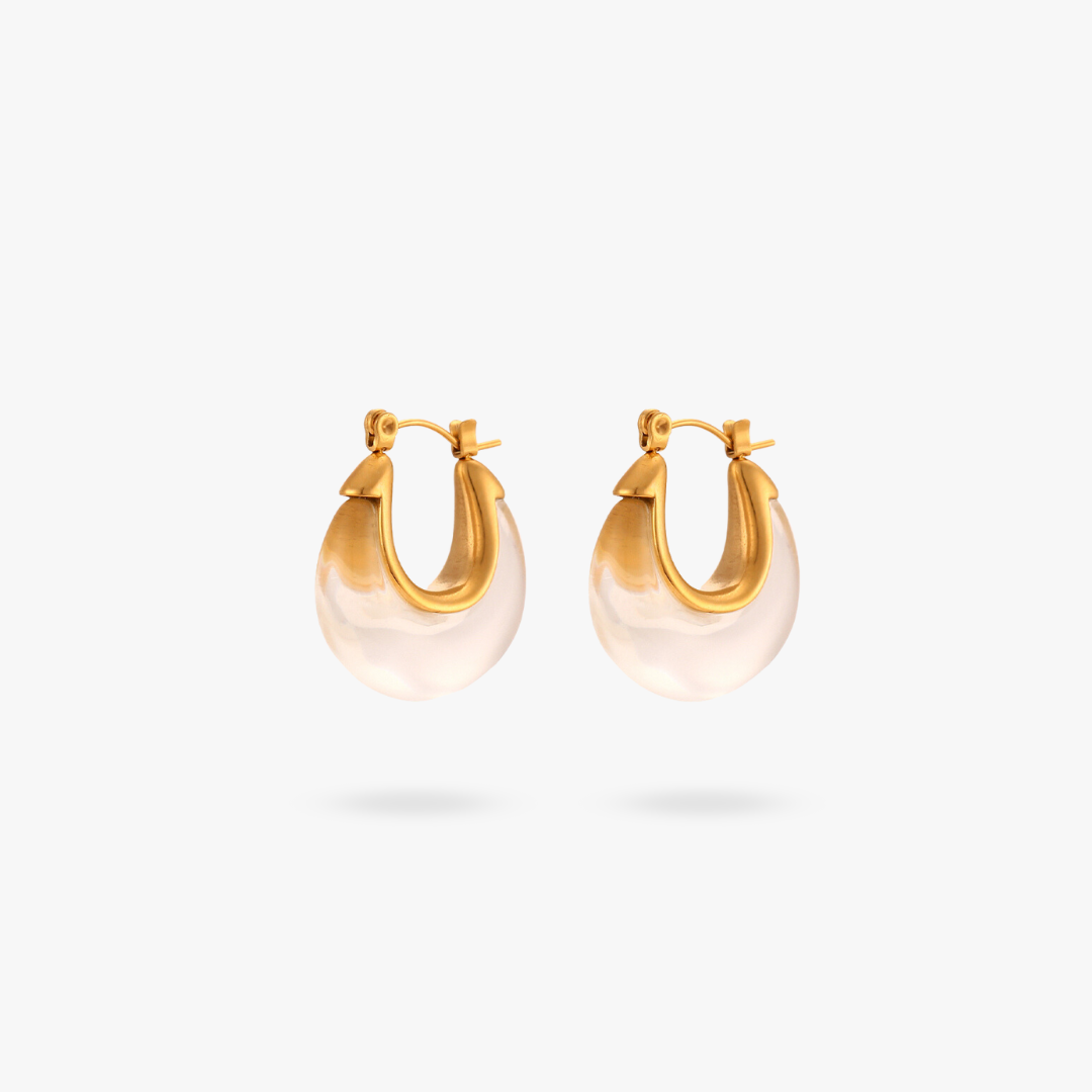 Levoire | Boucles D'Oreilles En Forme De Sabot De Cheval Transparent