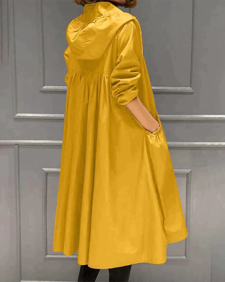 Levoire | Veste Imperméable Mi-Longue À Manches Longues Avec Poches Gul