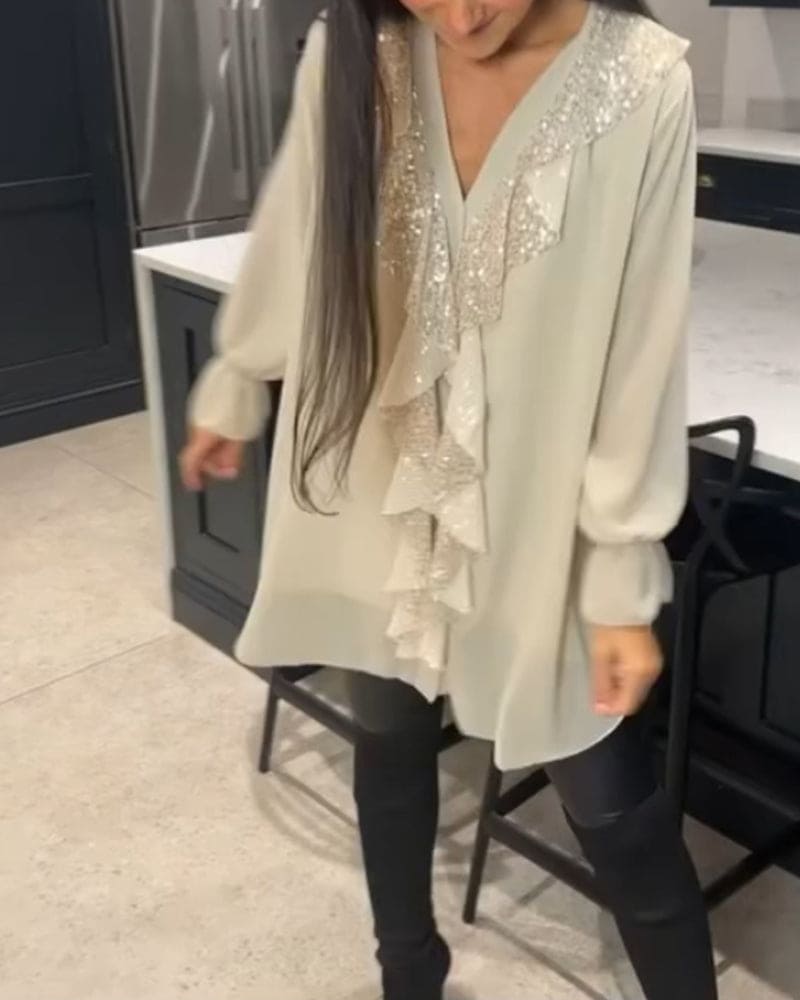 Levoire | Blouse Avec Volants Dans Une Coupe Élégante