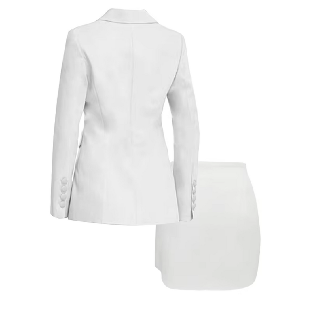Levoire | Ensemble Élégant Composé D'Un Manteau Et D'Une Jupe