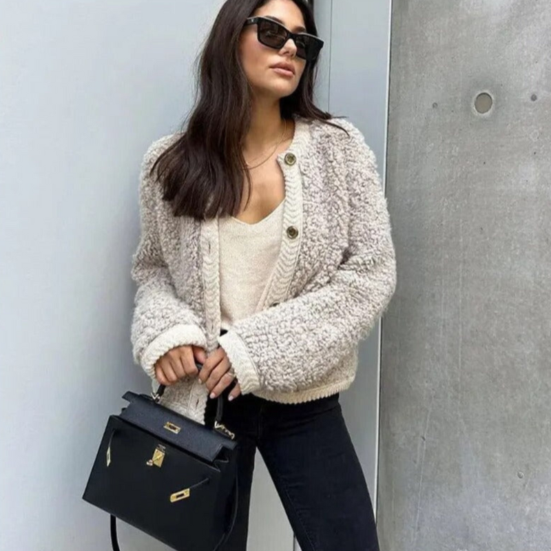 Levoire | Teddy Cardigan FR Femmes Doux