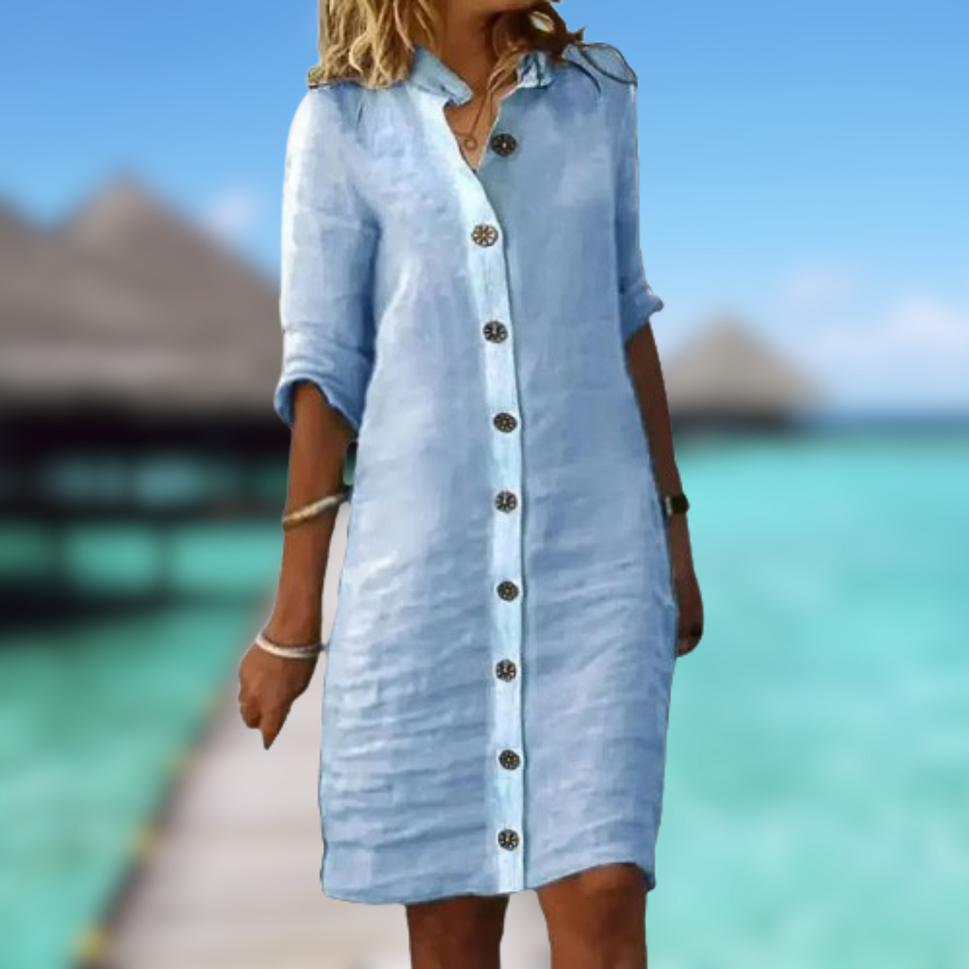 Levoire | Robe longue d'été Azzurro