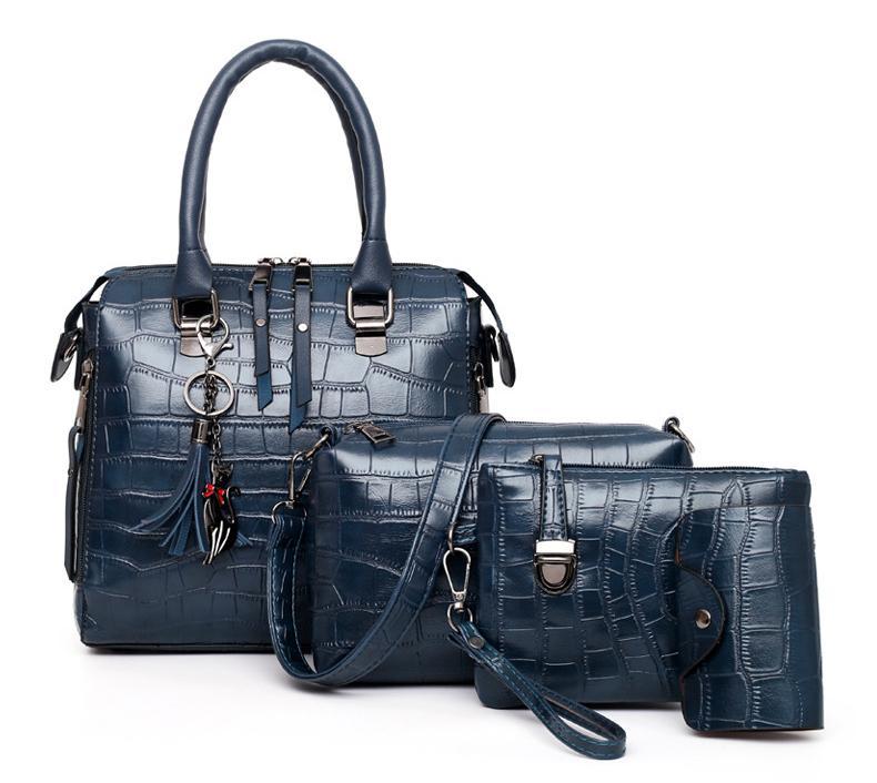 Levoire | Satz 4 Sacs en cuir Bleu