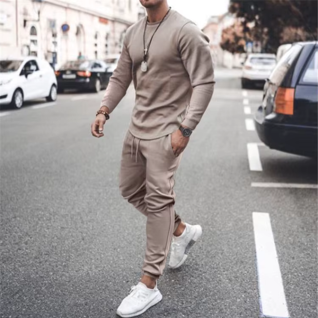 Levoire | Ensemble À Deux Pièces Pour Hommes Khaki