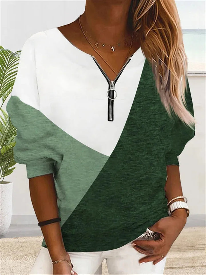Levoire | Pull femme à col V Vert