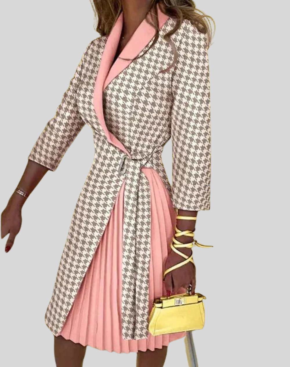 Levoire | Robe Blazer À Pois Abricot