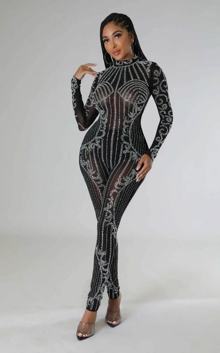 Levoire | Robe De Soirée Élégante En Strass Pour Femmes Noir