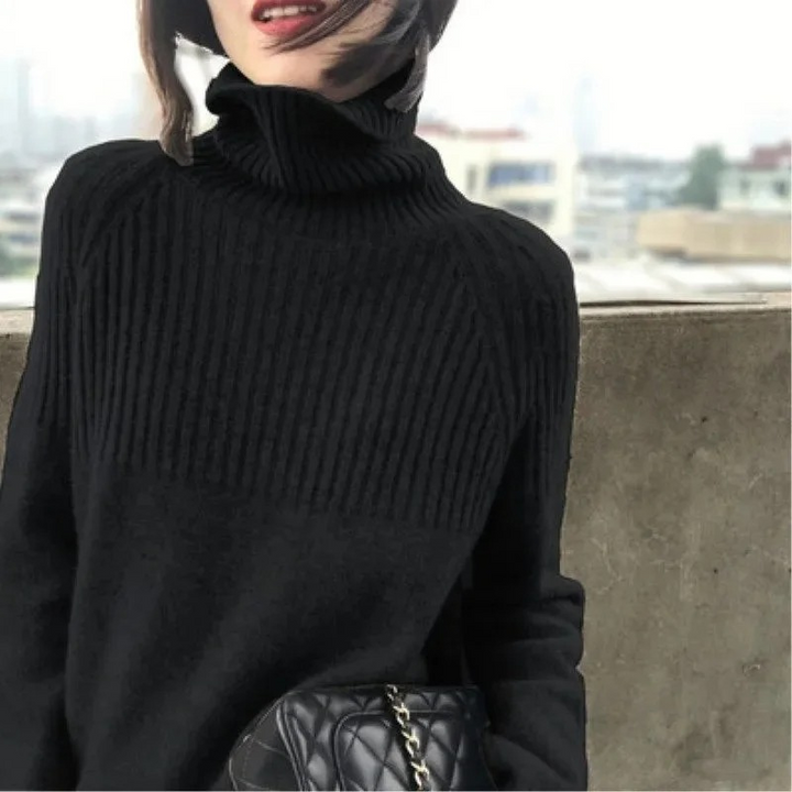 Levoire | Chemisier Femme Col Montant Plissé Accent Doux Et Chaud Chemisier Col Montant Femme Noir
