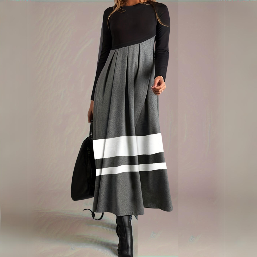 Levoire | Robe Stylée Enroulée Gris