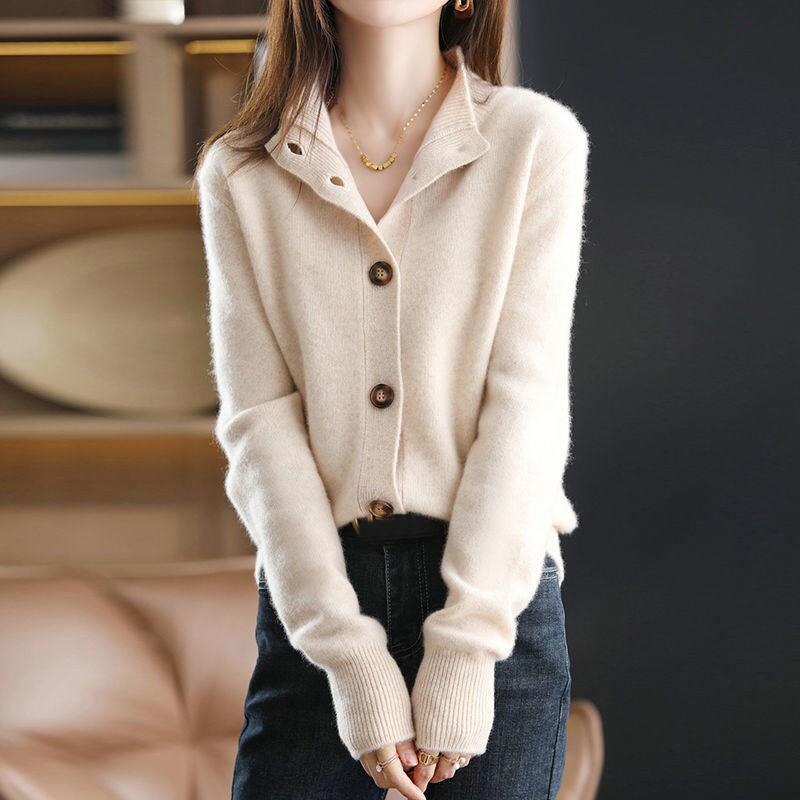 Levoire | Cardigan Avec Sensation Cachemire Pour Une Élégance Intemporelle Beige