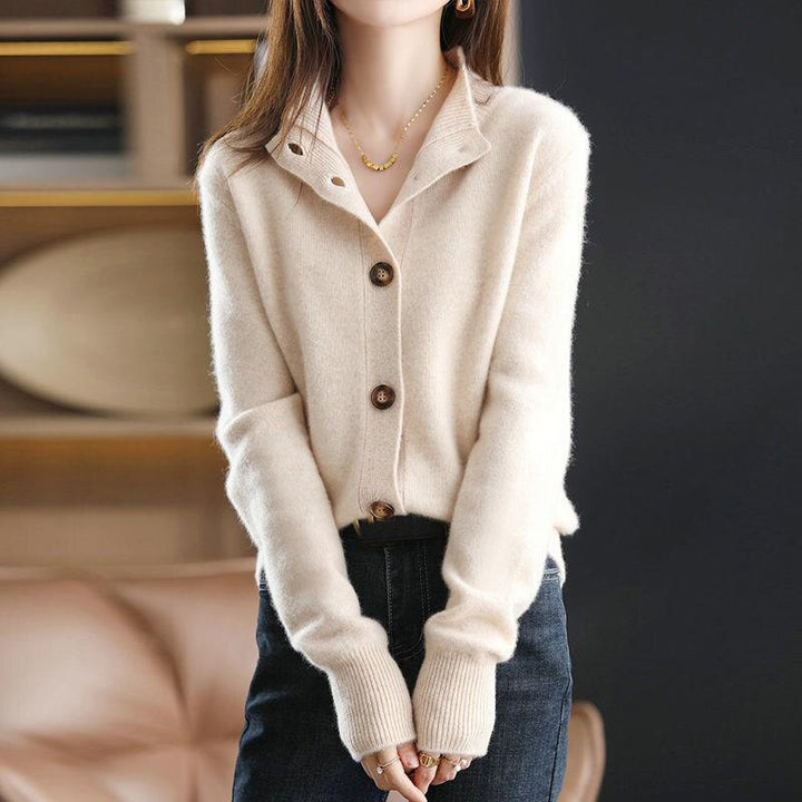 Levoire | Cardigan Avec Sensation Cachemire Pour Une Élégance Intemporelle Beige