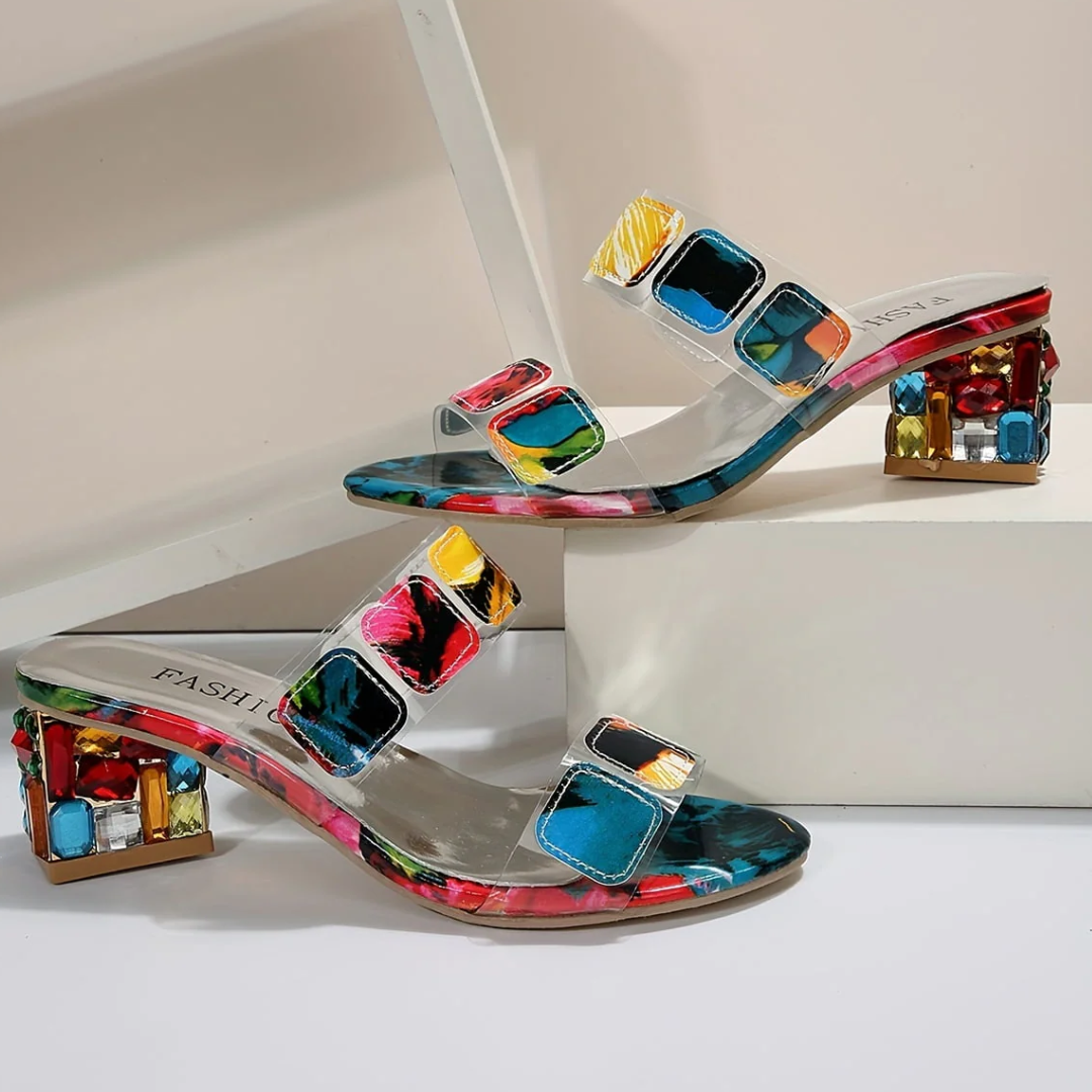 Levoire | Sandales À Levoire | Talons Transparents Colores Femme - Confortable