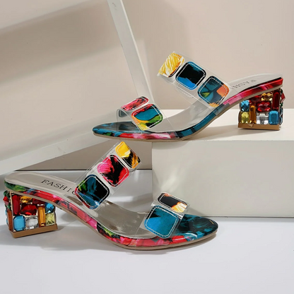 Levoire | Sandales À Levoire | Talons Transparents Colores Femme - Confortable