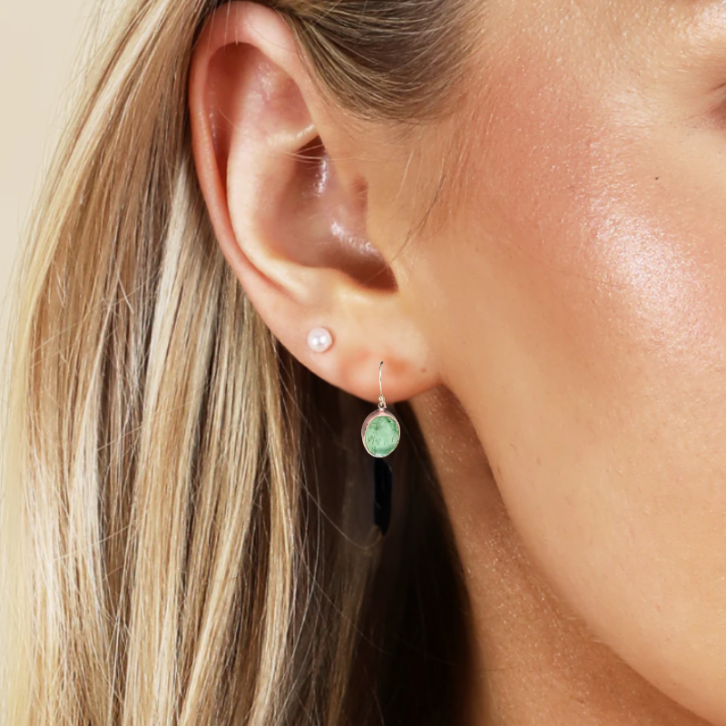 Levoire | Vert Émeraude Tippi Boucles D'Oreilles