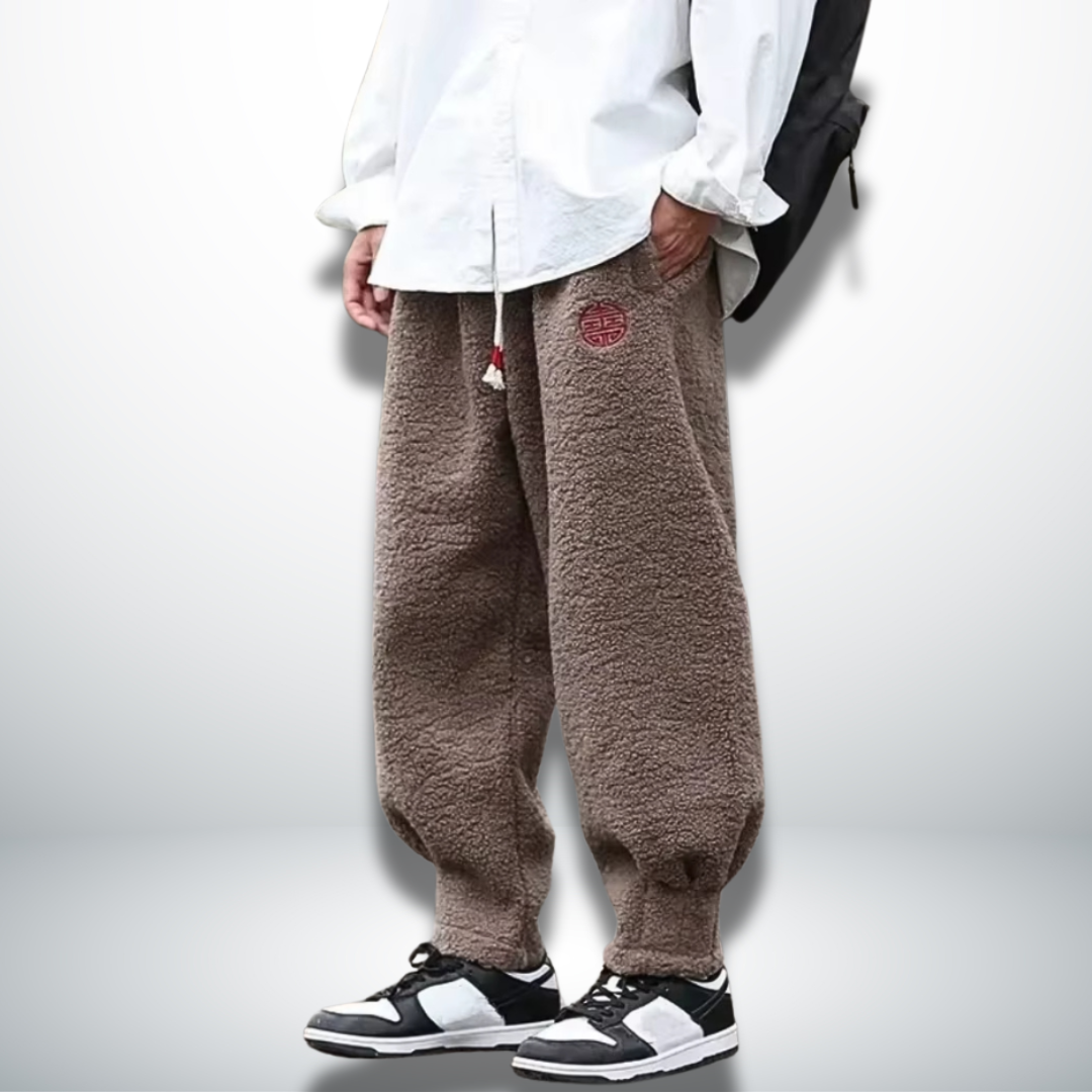 Levoire | Pantalons stylés doux et chauds Café